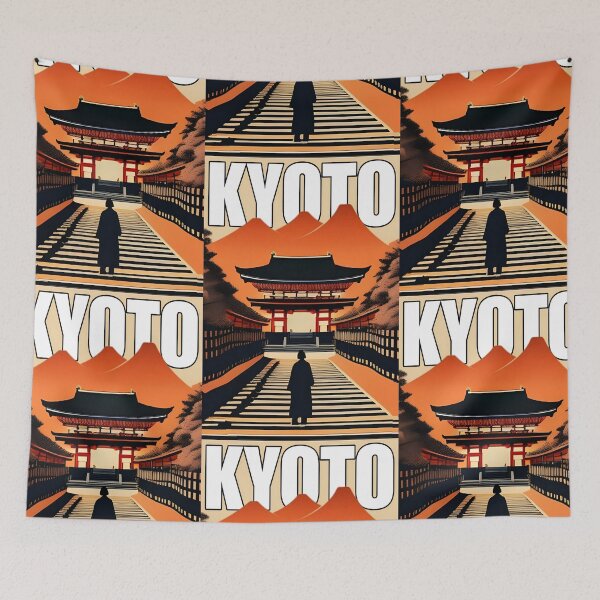Item preview, Kyoto Japan Illustration Travel Art designed and sold by jessephotoart.