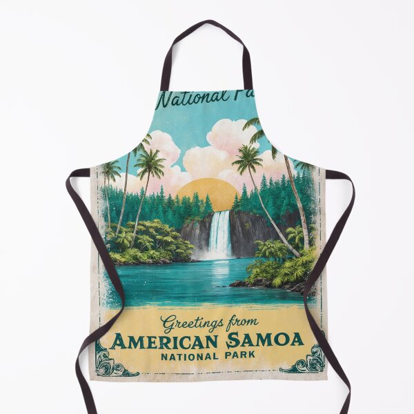 Item preview, American Samoa National Park Postcard Vintage Retro Travel Vintage designed and sold by TravelPostcardGems.