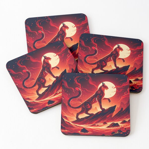 Item preview, Lava Fire Lynx, Ai Generated Art  designed and sold by ACC .