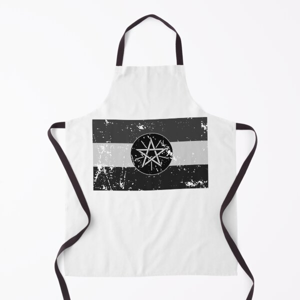 Item preview, Ethiopia black and white flag grayscale style designed and sold by Starstacks.