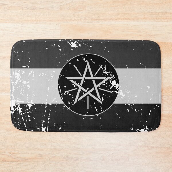 Item preview, Ethiopia black and white flag grayscale style designed and sold by Starstacks.