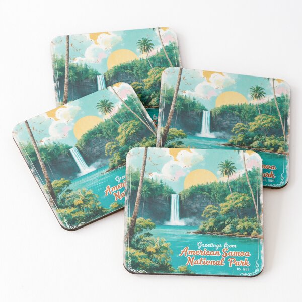 Item preview, American Samoa National Park Postcard Vintage Retro Travel Vintage designed and sold by TravelPostcardGems.