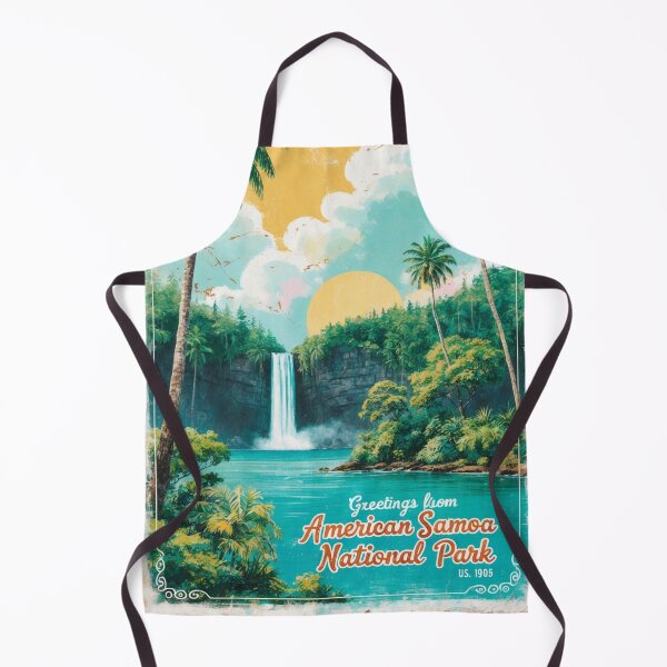 Item preview, American Samoa National Park Postcard Vintage Retro Travel Vintage designed and sold by TravelPostcardGems.