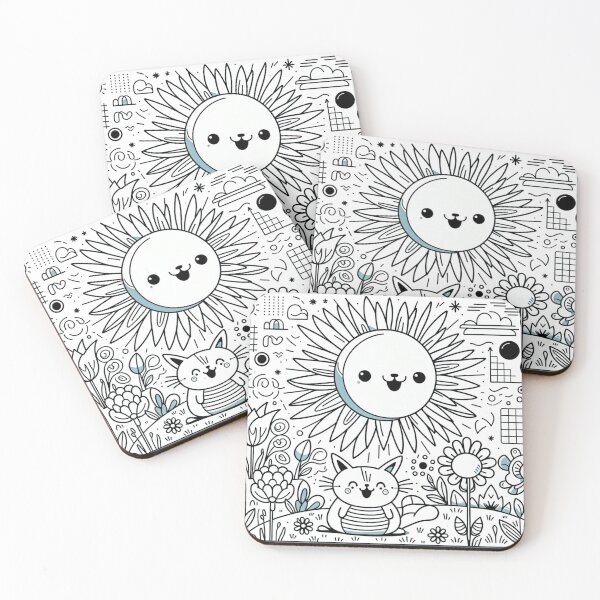 Item preview, Beaming Sun Rays and Floral Whimsy designed and sold by UniqueCraftsnCo.