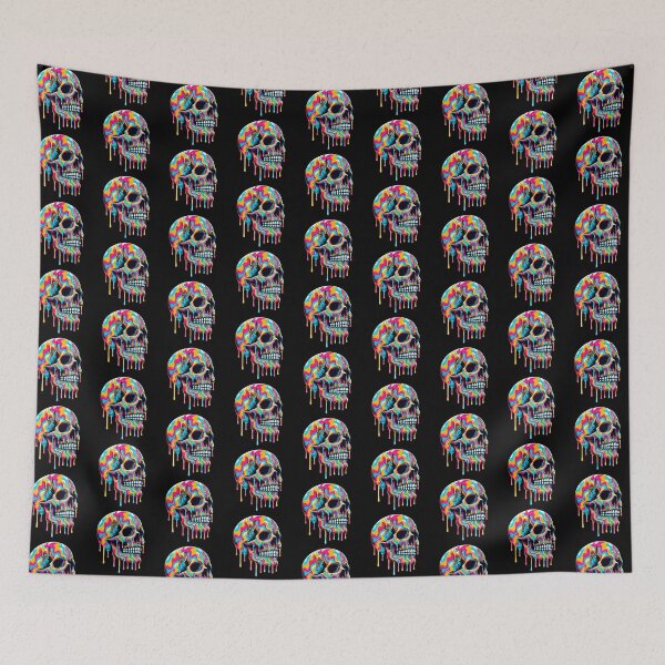 Item preview, Colorful Melting Skull designed and sold by svarupa.