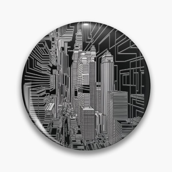 Item preview, Urban landscape - line art black and white designed and sold by alex-yars.