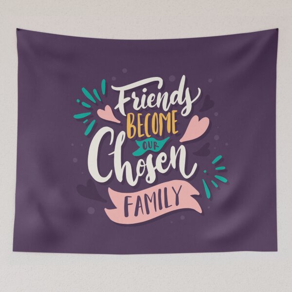 Item preview, Friends become our chosen FAMILY designed and sold by Feather Art Shop.