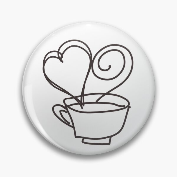 Item preview, Coffee cup with heart designed and sold by vibeno1.