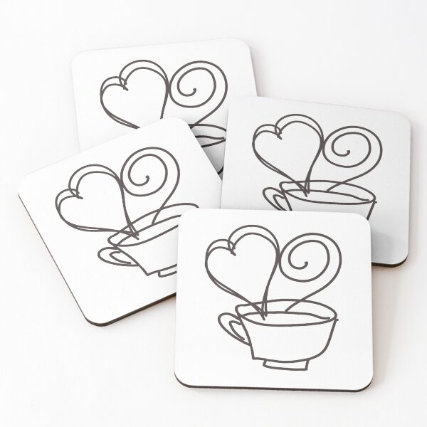 Item preview, Coffee cup with heart designed and sold by vibeno1.
