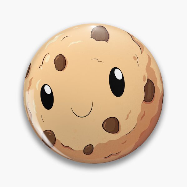 Item preview, cute smiley face chocolate chip cookie designed and sold by PiknStick.