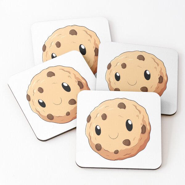 Item preview, cute smiley face chocolate chip cookie designed and sold by PiknStick.