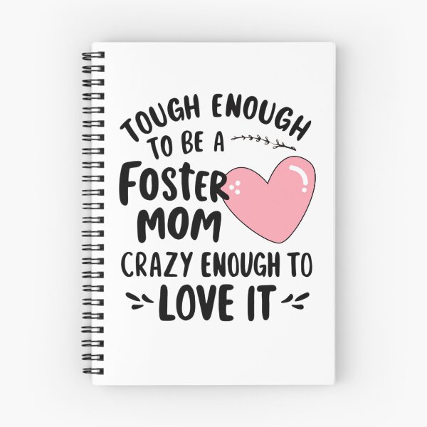 Item preview, Tough Enough to Be a Foster Mom, Crazy Enough to Love It - Cute Heart Design designed and sold by BunBuntheDog-.