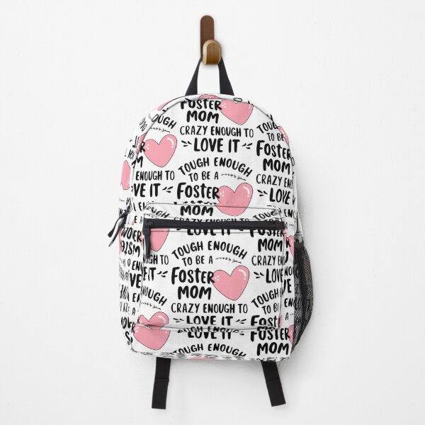 Item preview, Tough Enough to Be a Foster Mom, Crazy Enough to Love It - Cute Heart Design designed and sold by BunBuntheDog-.