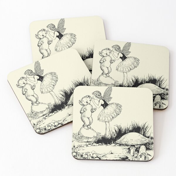 Item preview, Whimsical Bear and Fairy Design - A Magical Encounter designed and sold by Umay Eylul Keles.
