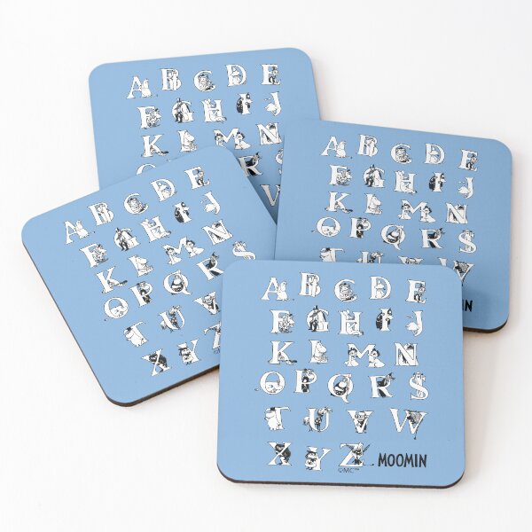 Item preview, Moomin Alphabet Black And White designed and sold by MoominStore.