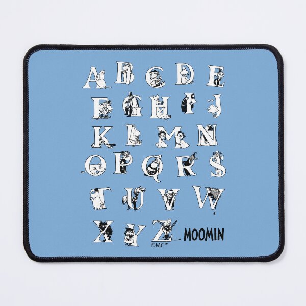 Item preview, Moomin Alphabet Black And White designed and sold by MoominStore.