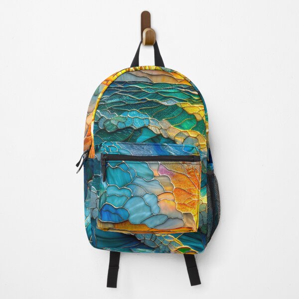 Item preview, Whimsical Sunset Ocean: Stained Glass Mosaic designed and sold by MargaretWiktor.