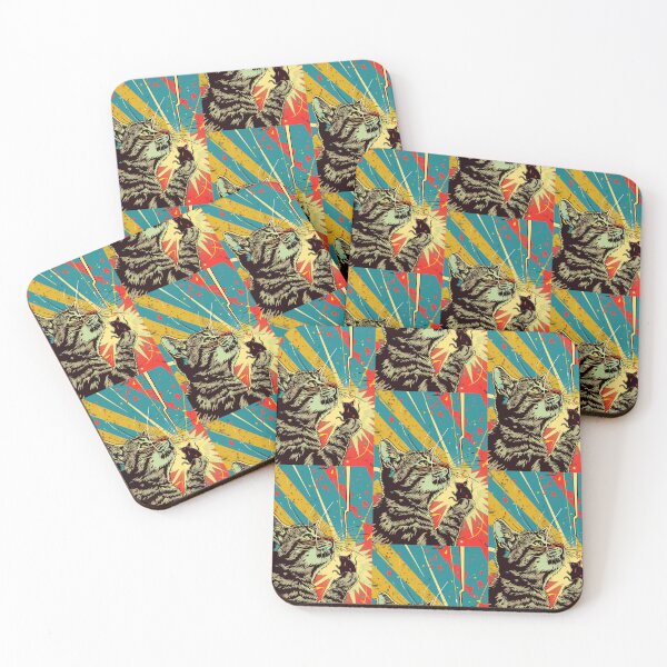 Item preview, Pop Art Illustration of Cat Ready to Attack Mouse designed and sold by Piotrek0001.