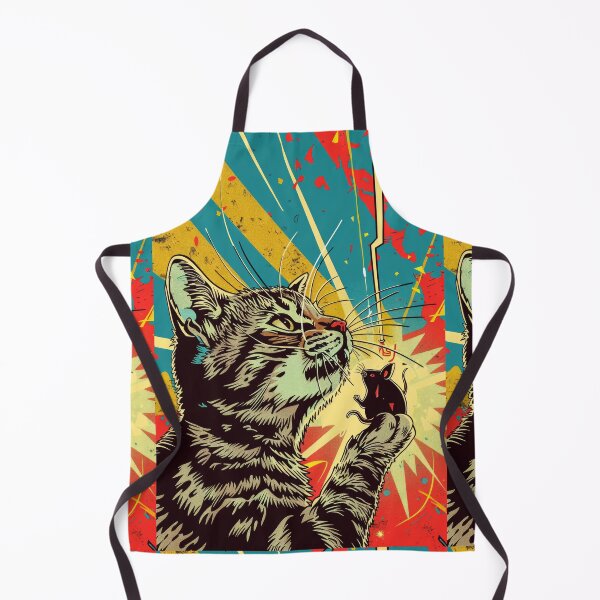 Item preview, Pop Art Illustration of Cat Ready to Attack Mouse designed and sold by Piotrek0001.
