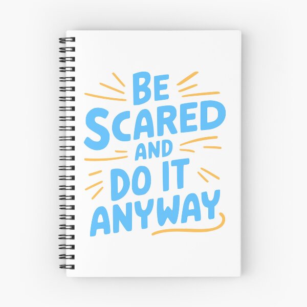 Item preview, Be Scared And Do It Anyway! Inspiring Blue designed and sold by PMCreative.