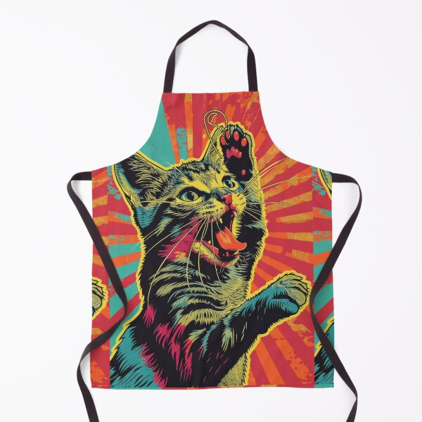 Item preview, Pop Art Illustration of Cat Ready to Attack Mouse designed and sold by Piotrek0001.