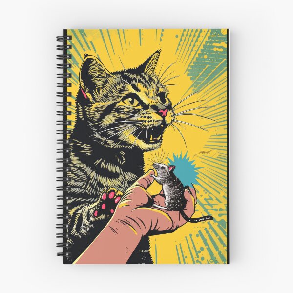 Item preview, Pop Art Illustration of Cat Ready to Attack Mouse designed and sold by Piotrek0001.