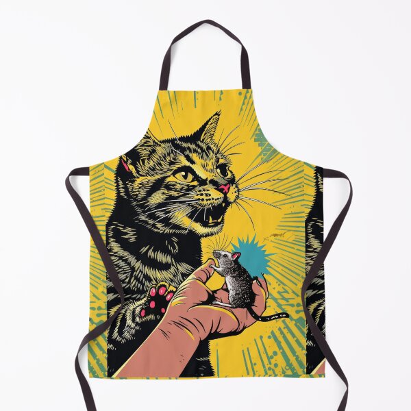 Item preview, Pop Art Illustration of Cat Ready to Attack Mouse designed and sold by Piotrek0001.