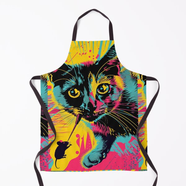 Item preview, Pop Art Illustration of Cat Ready to Attack Mouse designed and sold by Piotrek0001.