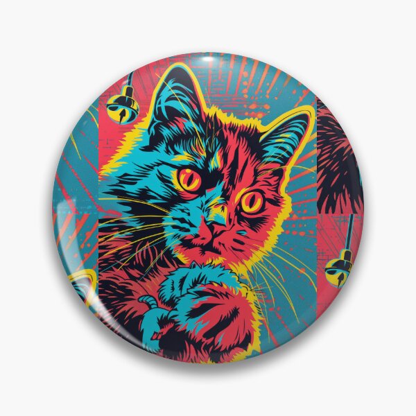 Item preview, Pop Art Illustration of Cat Ready to Attack Mouse designed and sold by Piotrek0001.
