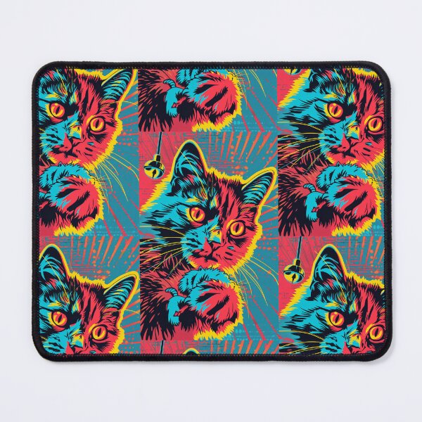 Item preview, Pop Art Illustration of Cat Ready to Attack Mouse designed and sold by Piotrek0001.