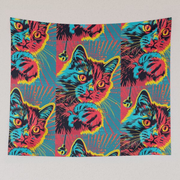 Item preview, Pop Art Illustration of Cat Ready to Attack Mouse designed and sold by Piotrek0001.