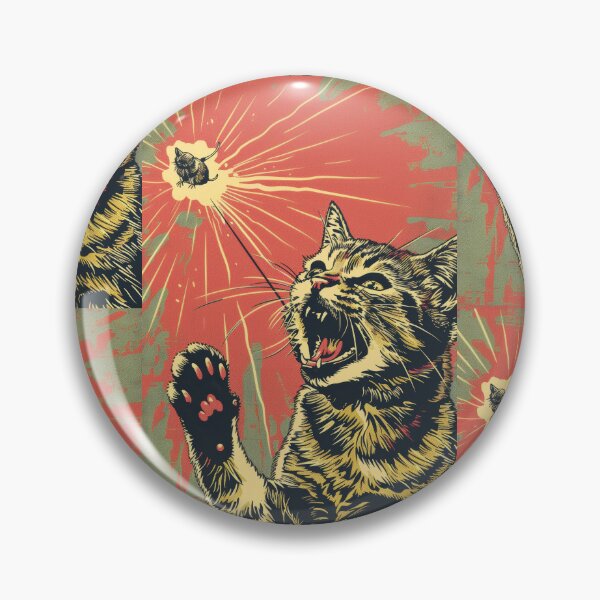 Item preview, Pop Art Illustration of Cat Ready to Attack Mouse designed and sold by Piotrek0001.