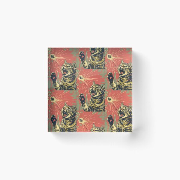 Item preview, Pop Art Illustration of Cat Ready to Attack Mouse designed and sold by Piotrek0001.