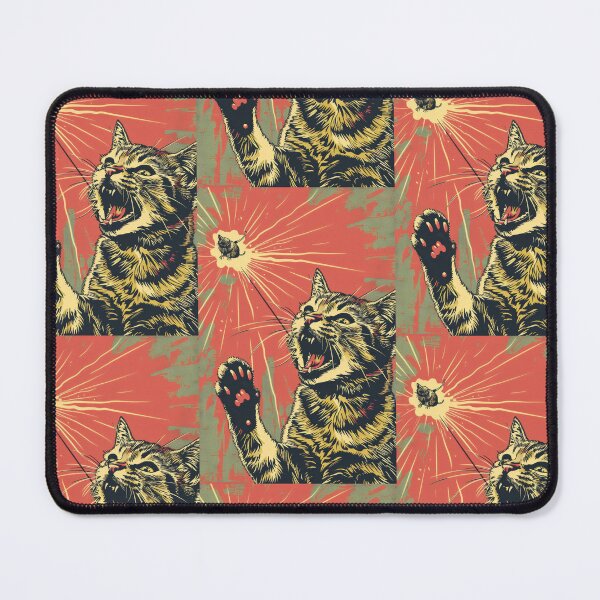 Item preview, Pop Art Illustration of Cat Ready to Attack Mouse designed and sold by Piotrek0001.
