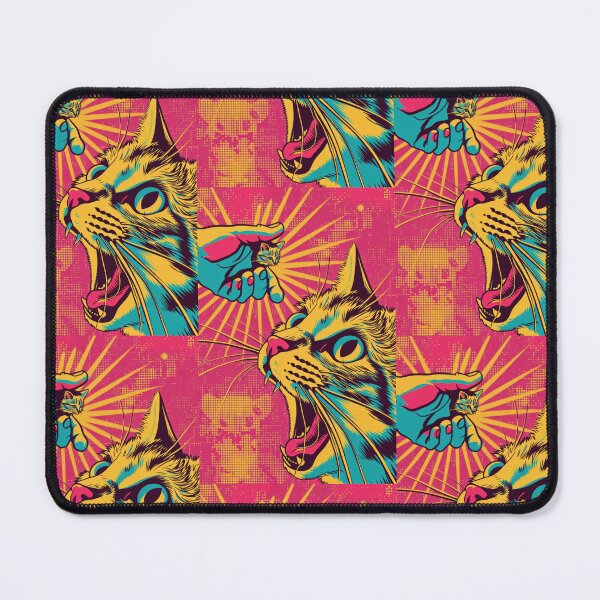 Item preview, Pop Art Illustration of Cat Ready to Attack Mouse designed and sold by Piotrek0001.