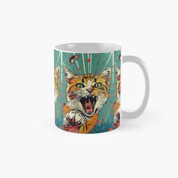 Item preview, Pop Art Illustration of Cat Ready to Attack Mouse designed and sold by Piotrek0001.