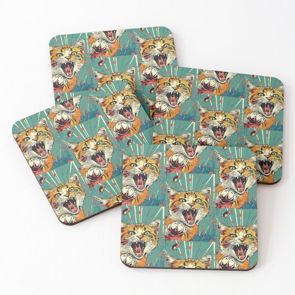Item preview, Pop Art Illustration of Cat Ready to Attack Mouse designed and sold by Piotrek0001.