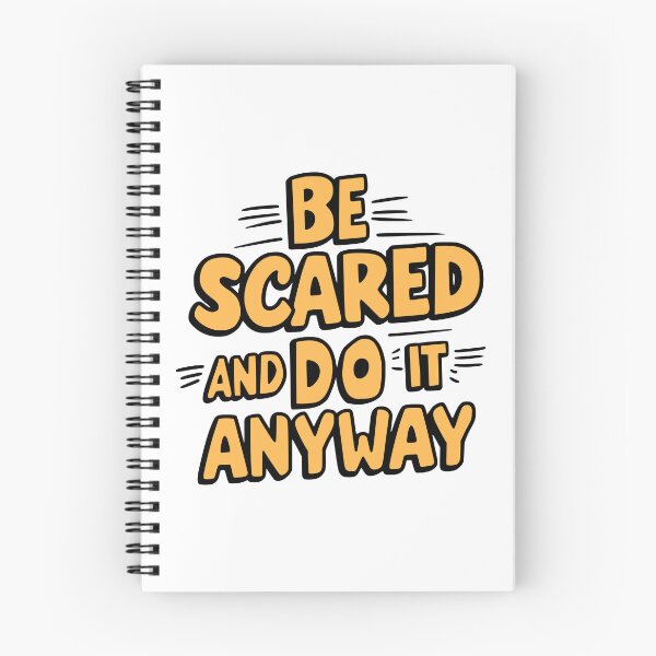 Item preview, Be Scared And Do It Anyway! Inspiring Orange designed and sold by PMCreative.