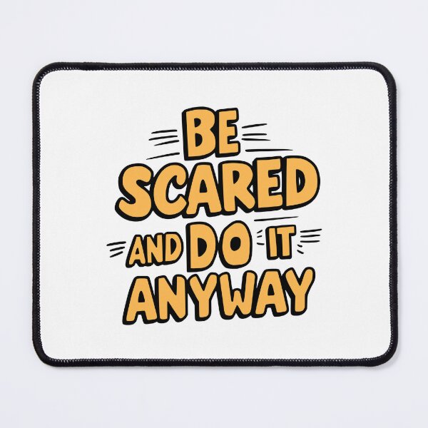 Item preview, Be Scared And Do It Anyway! Inspiring Orange designed and sold by PMCreative.