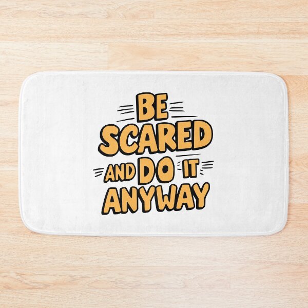 Item preview, Be Scared And Do It Anyway! Inspiring Orange designed and sold by PMCreative.