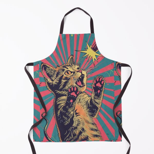 Item preview, Pop Art Illustration of Cat Ready to Attack Mouse designed and sold by Piotrek0001.