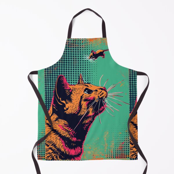 Item preview, Pop Art Illustration of Cat Ready to Attack Mouse designed and sold by Piotrek0001.