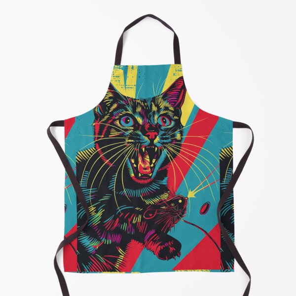 Item preview, Pop Art Illustration of Cat Ready to Attack Mouse designed and sold by Piotrek0001.
