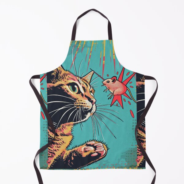 Item preview, Pop Art Illustration of Cat Ready to Attack Mouse designed and sold by Piotrek0001.