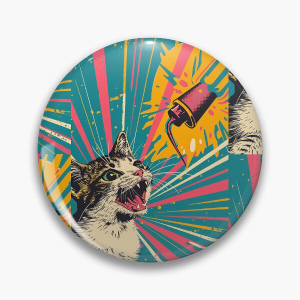 Item preview, Pop Art Illustration of Cat Ready to Attack Mouse designed and sold by Piotrek0001.