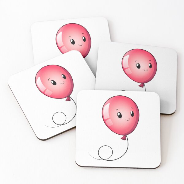 Item preview, Cute smiling red balloon designed and sold by PiknStick.