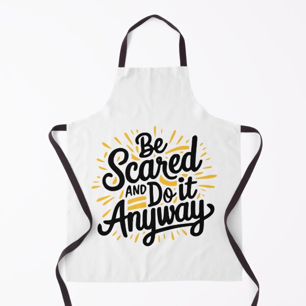 Item preview, Be Scared And Do It Anyway! Inspiring Black And White designed and sold by PMCreative.