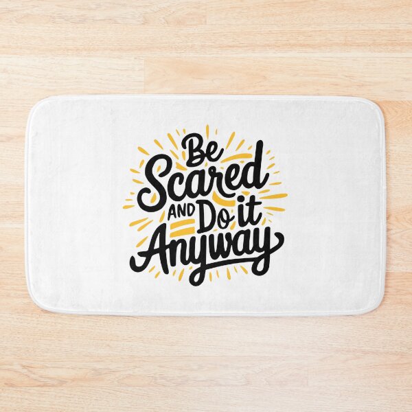 Item preview, Be Scared And Do It Anyway! Inspiring Black And White designed and sold by PMCreative.