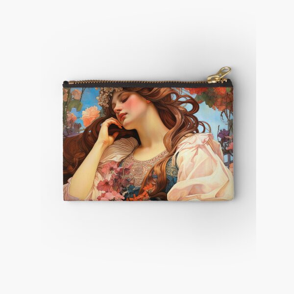 Item preview, Flower girl in maiden outfit portrait art designed and sold by TheArtistOf2022.