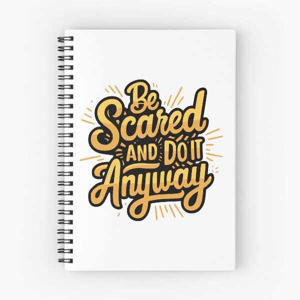 Item preview, Be Scared And Do It Anyway! Inspiring Gold designed and sold by PMCreative.